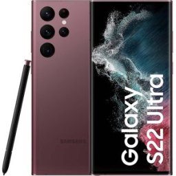 SAMSUNG Galaxy S22 Ultra 5G 256GB Burgundy SIM-Free Unlocked Mobile Phone, Used - Very Good