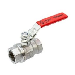 Pegler PB500 3/4 BSP F x F Full Bore Ball Valve – Red Lever Handle