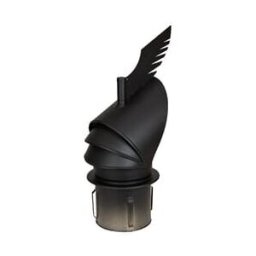 Darco Dragon Chimney Cowl Black - 200mm