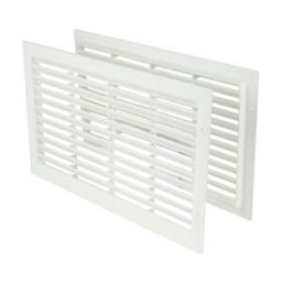 Stadium BM462/W Flush Fit Door Ventilator - Pack of 2