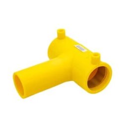 Radius 63mm Yellow MDPE Electrofusion Equal Tee