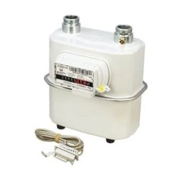 Metrix G6 Diaphragm Gas Meter with Pulse Plug & Lead - 130mm Centres