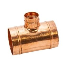 Masterflow Copper Solder Ring Reduced Branch Tee - 54mm x 54mm x 28mm