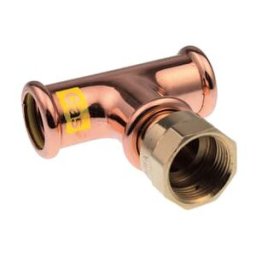 Pegler Yorkshire VSH Xpress Gas Tee Female BSP Branch - 28 x 28mm x 3/4 Bsp FM