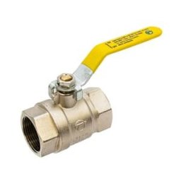 Tesla 1.1/4 BSP Full Bore Gas Ball Valve – Yellow Lever Handle