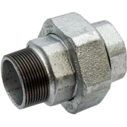 Hamilton Gas Products Ltd Galvanised Iron Equal Union - 1.1/2 M x F