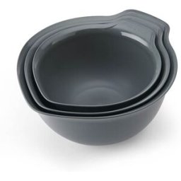 KitchenAid 3 Piece Nesting Mixing Bowl Set Charcoal Grey