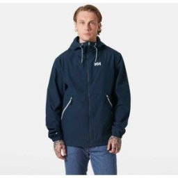 Helly Hansen Men's Sandoy Rain Jacket Navy XL - Navy Blue - Male
