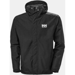 Helly Hansen Men's Seven J Outdoor Rain Jacket Black L - Black - Male