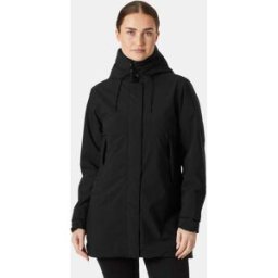 Helly Hansen Women's Victoria Insulated Mid Rain Jacket Black S - Black - Female