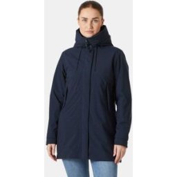 Helly Hansen Women's Victoria Insulated Mid Rain Jacket Navy XS - Navy Blue - Female