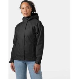 Helly Hansen Women's Seven J Breathable Rain Jacket Black S - Black - Female