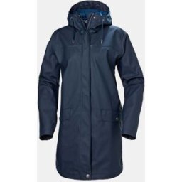 Helly Hansen Women's Moss Waterproof Rain Coat Navy L - Navy Blue - Female