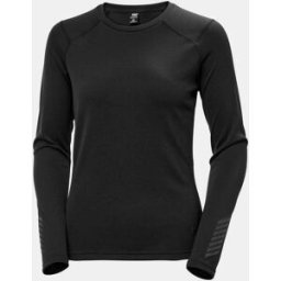 Helly Hansen Women's Lifa Active Crew Lightweight Base Layer Black S - Black - Female