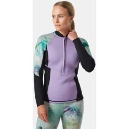 Helly Hansen Women's Waterwear Half-Zip Jacket Green L - Jade Esra Green - Female