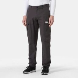 Helly Hansen Men's HH Quick-Dry Softshell Cargo Trousers Grey 40 - Ebony Grey - Male