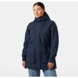 Helly Hansen Women's Escape Insulated Parka Navy L - Navy Blue - Female