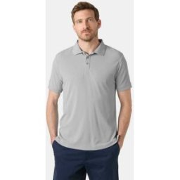 Helly Hansen Men's Crewline Quick-Dry Performance Polo Grey M - Grey Fog - Male