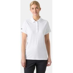 Helly Hansen Women's Crew Pique 2 Cotton Polo Shirt White L - White - Female