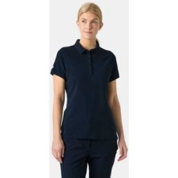 Helly Hansen Women's Crew Pique 2 Cotton Polo Shirt Navy S - Navy Blue - Female