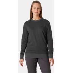 Helly Hansen Women's Nord Graphic Crewneck Sweatshirt Grey L - Ebony Grey - Female