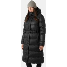 Helly Hansen Women's Essence Long Down Coat Black XL - Black - Female