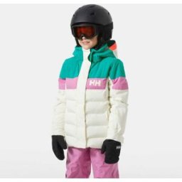 Helly Hansen Junior's Girl Diamond Warm Ski Jacket Beige 13 - Snow Beige - Unisex