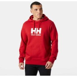 Helly Hansen Men's Logo Hoodie Red S - Red - Male
