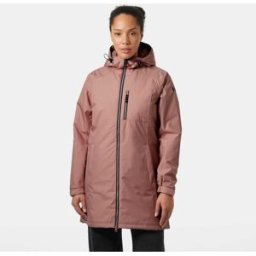 Helly Hansen Women's Long Belfast Insulated Winter Jacket Pink M - Ash Rose Pink - Female