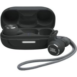 JBL Reflect Aero Waterproof In-Ear Earphones – True Adaptive Noise Cancelling, 8-Hour Battery, Black