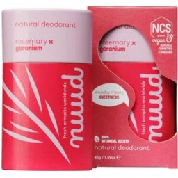 Nuud Natural Rosemary x Geranium Stick Vegan Deodorant 45gr