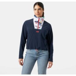 Helly Hansen Women's Daybreaker Cropped Fleece Navy L - Navy Blue - Female