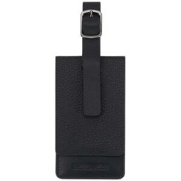 Samsonite TA Revolution Leather Luggage Tag - Black