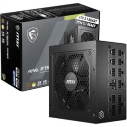 MSI MAG A750GL PCIe5 – 750W 80+ Gold Fully Modular PSU ATX 3.0, PCIe 5.0 GPU Support