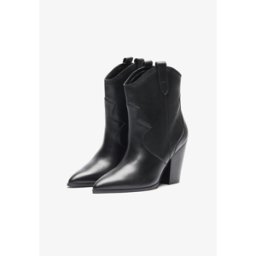Zign High-Heeled Ankle Boots – Black – Size 6.5