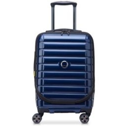 Delsey Shadow 5.0 55cm 4-Wheel Expandable Business Cabin Case - Deep Sea Navy Gloss
