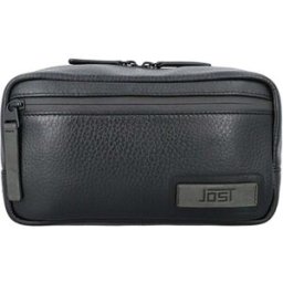 Jost Stockholm Leather Toiletry Bag - Black
