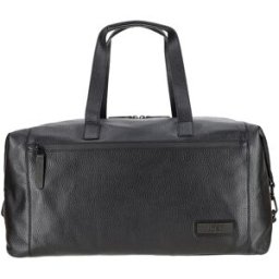 Jost Stockholm Leather Travel Holdall - Black