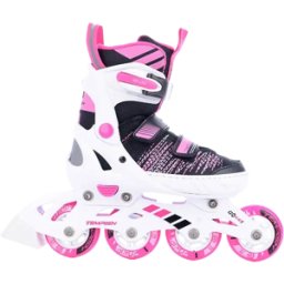 Tempish Gokid Adjustable Girls Inline Skates (White) - White;Black;Pink - Size: 11C-13C EU
