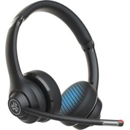 JLab Go Work Wireless Headset with Microphone – 45H Battery, Multipoint Bluetooth, On-Ear, Wired/Wireless