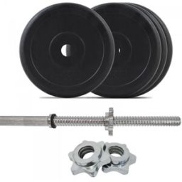 BodyMax 6ft Standard Bar + 35kg Rubber Plates Kit