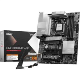 MSI PRO X870-P WIFI ATX Motherboard – AMD AM5, DDR5, PCIe 5.0, Wi-Fi 7, 5G LAN