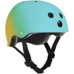 Eight Ball Skate Helmet (Coral Reef) - Blue;Green;Yellow - Size: 52-56