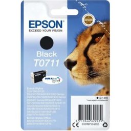 Epson T0711 DURABrite Ultra Black Ink Cartridge – Cheetah Black (C13T07114012)