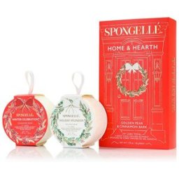 Spongelle Spongellé Home & Hearth Body Infused Buffers Gift Set, Golden Pear &