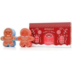 Spongelle Spongellé Sugar & Spice Body Wash Infused Buffers Gift Set, Gingerbre