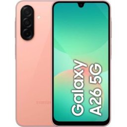 SAMSUNG Galaxy A26 5G Dual SIM 128GB 6GB Peach Pink Unlocked (International Model)
