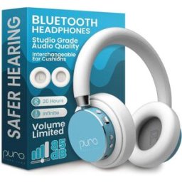 Puro Sound Labs BT2200 Plus Kids Bluetooth Headphones – Teal Volume-Limiting 85dB, Studio-Grade Audio, 20-Hour Battery Life, Comfortable Over-Ear Design, Wireless Connectivity