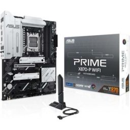 Asus PRIME X870-P WIFI AMD ATX Motherboard PCIe 5.0 x16, DDR5 Support, WiFi 7, Q-Antenna, 14+2+1 Power Stages, 4x M.2 Slots