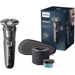 Philips Series 5000 Electric Shaver S5887/50 Wet & Dry Rotary Shaver with SkinIQ Technology, 60-Minute Runtime, Pop-up Trimmer & Travel Case, New